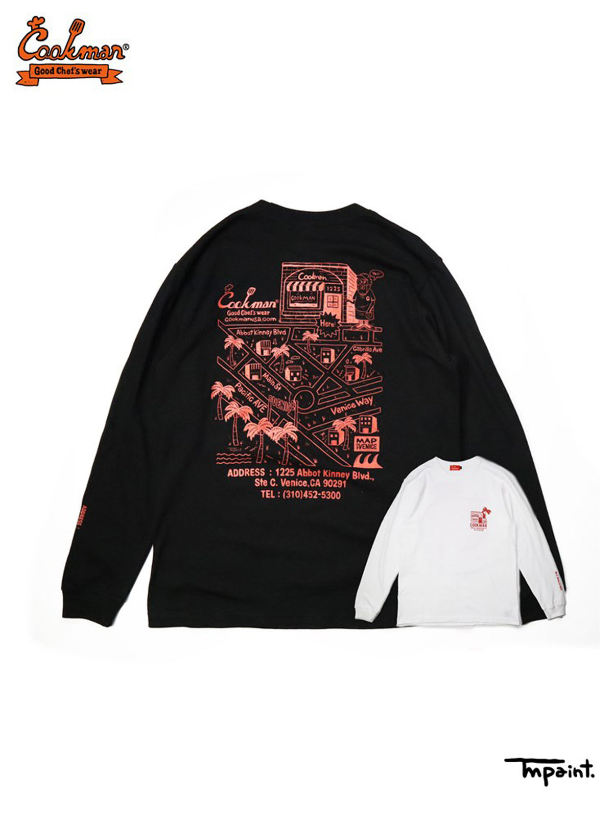 Long Sleeve Tees - TM Paint Abbot Kinney : Black
