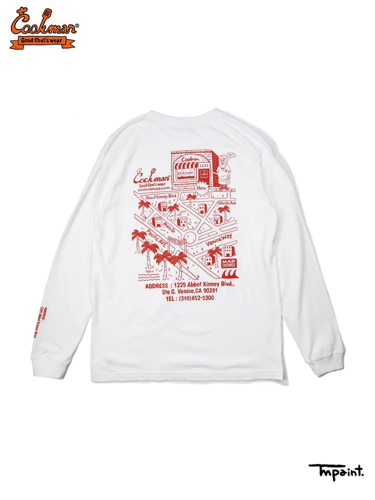 Long Sleeve Tees - TM Paint Abbot Kinney : White