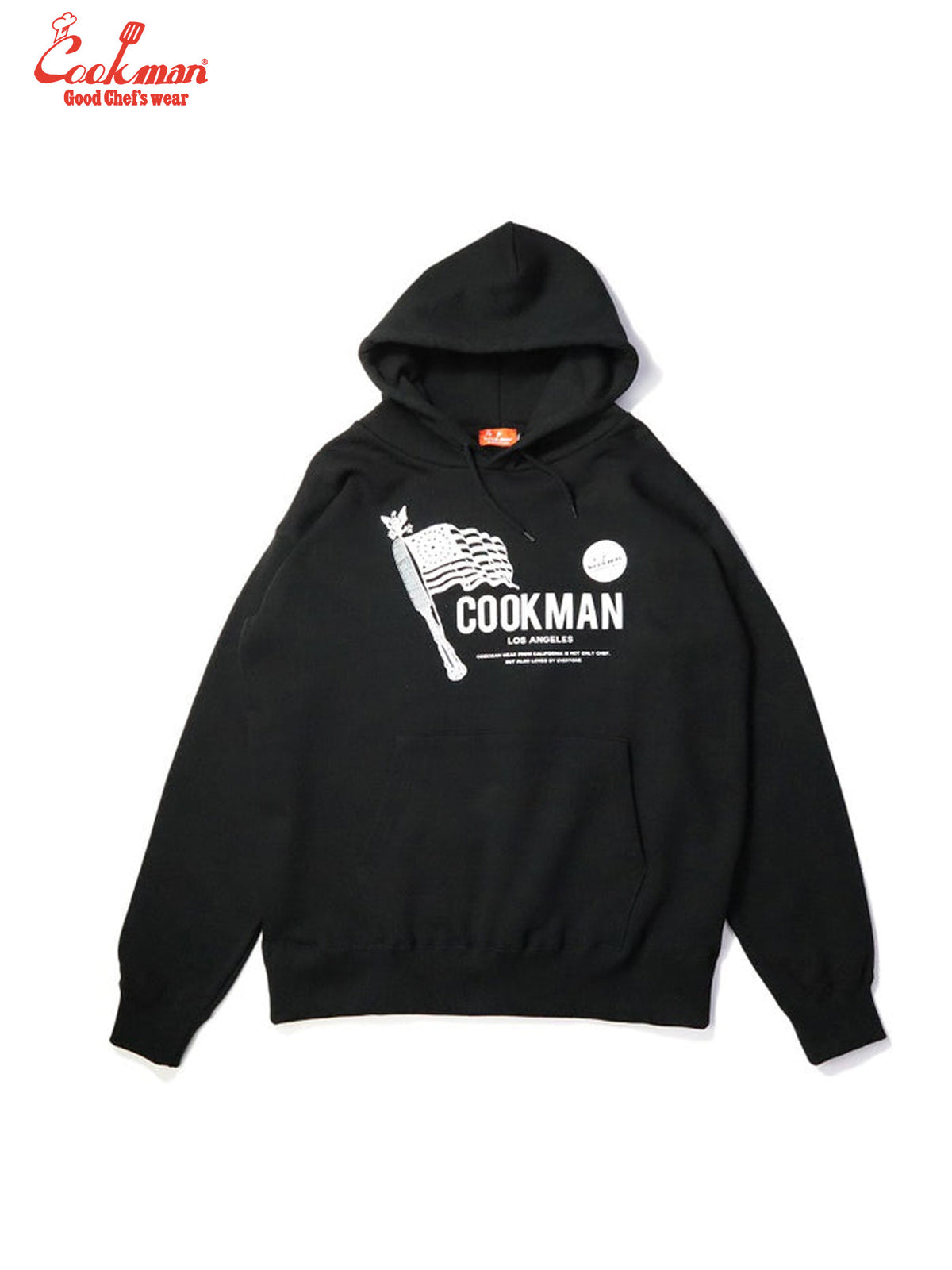 Pullover Hoodie - Flag : Black