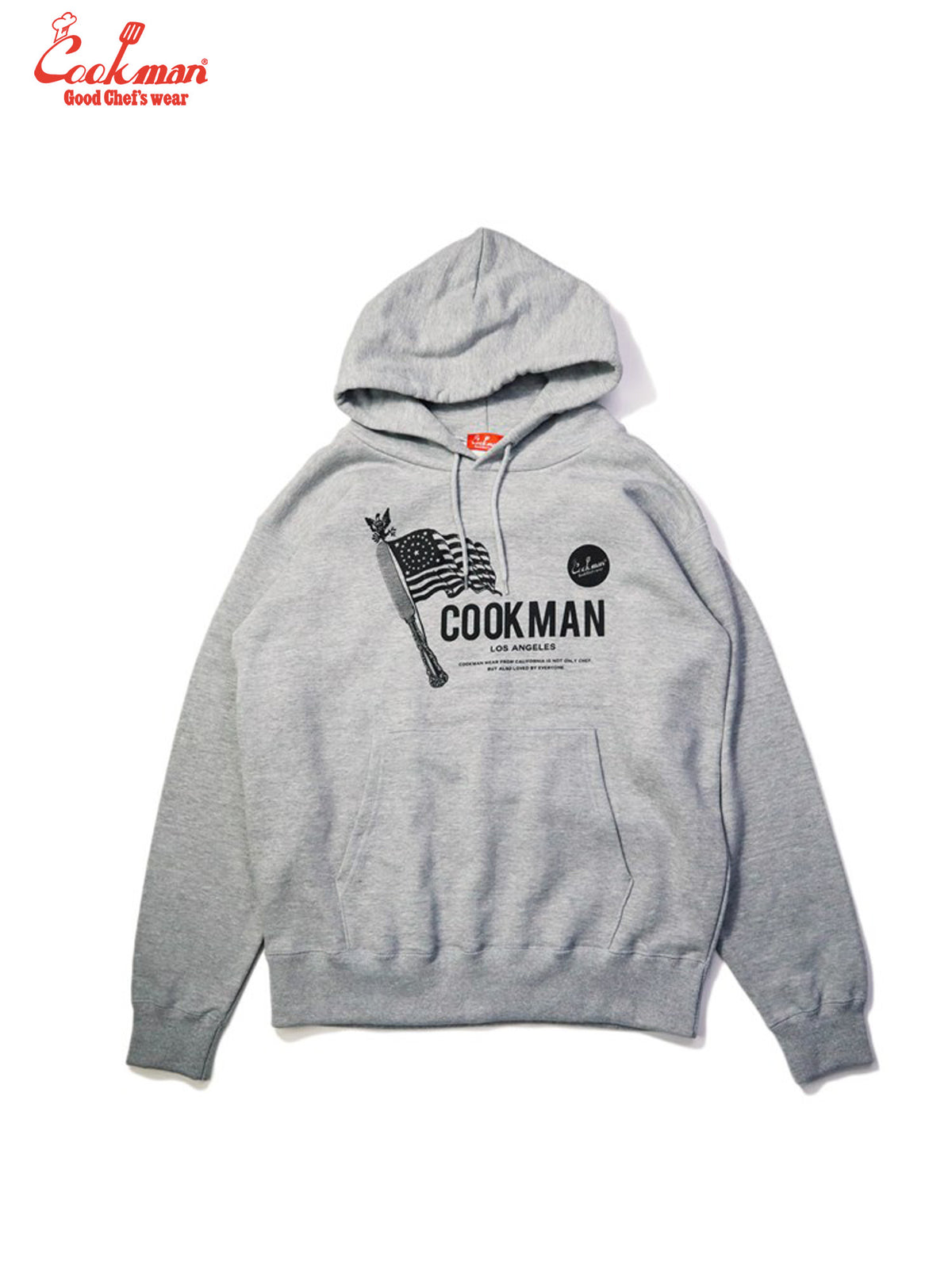 Pullover Hoodie - Flag : Gray