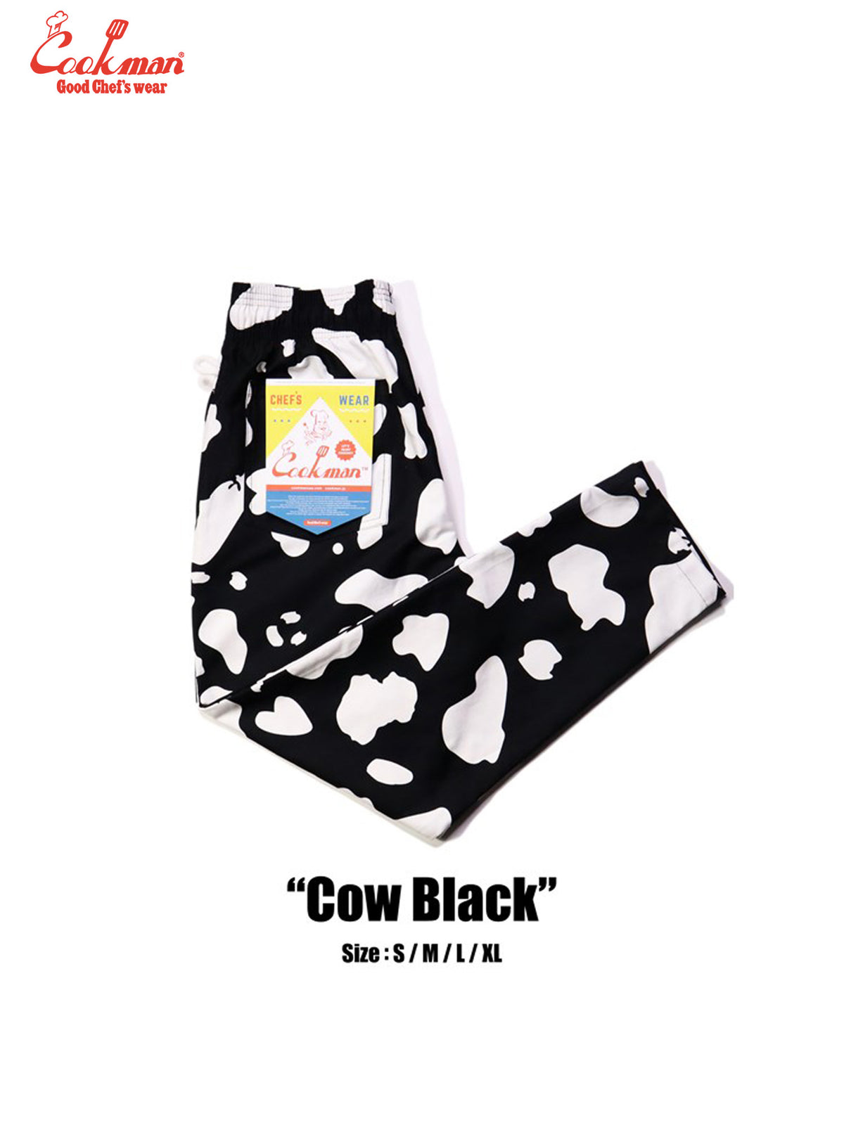 Chef Pants - Cow : Black