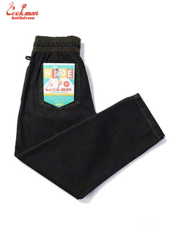 Chef Pants Semiwide- Denim : Black