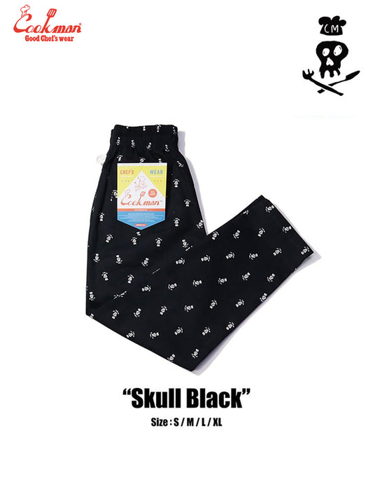 Chef Pants - Skull : Black