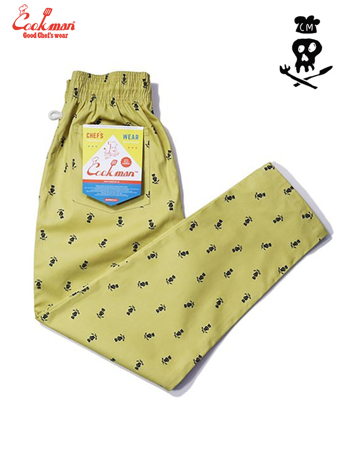 Chef Pants - Skull : Beige