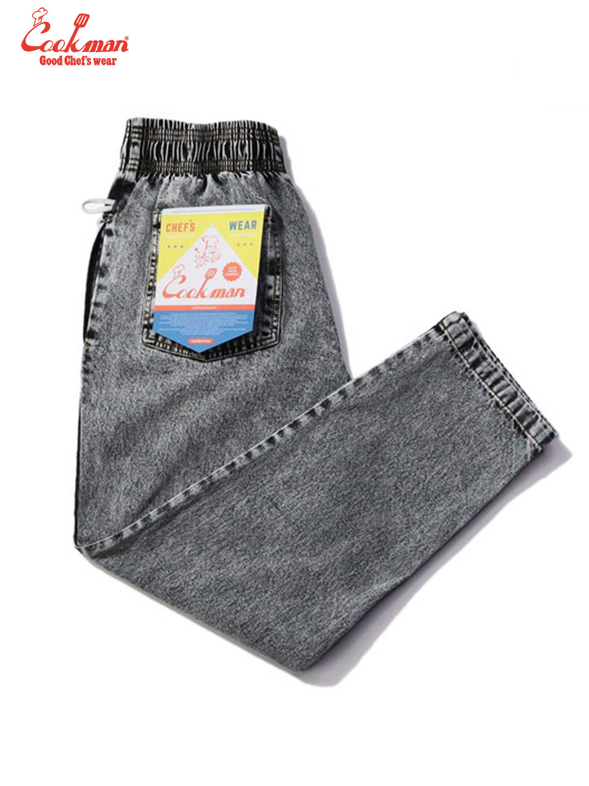 Chef Pants - Snow Washed Denim : Black
