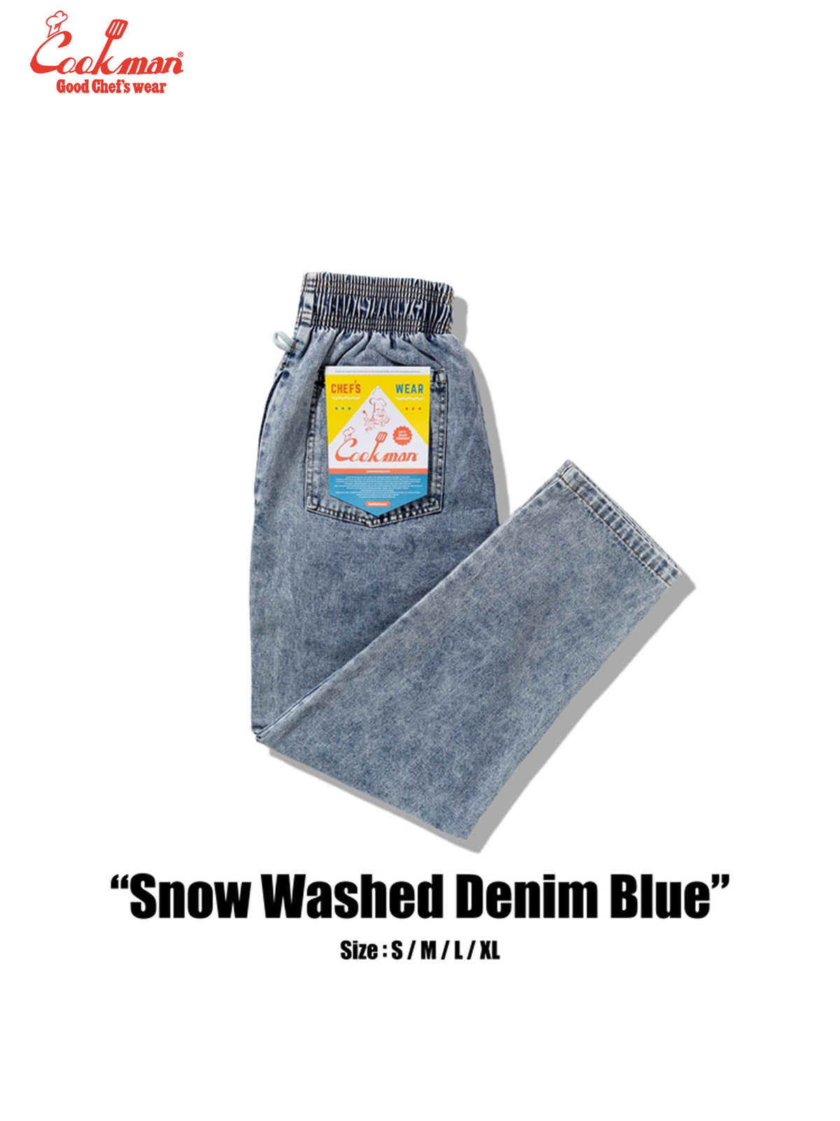Chef Pants - Snow Washed Denim : Blue