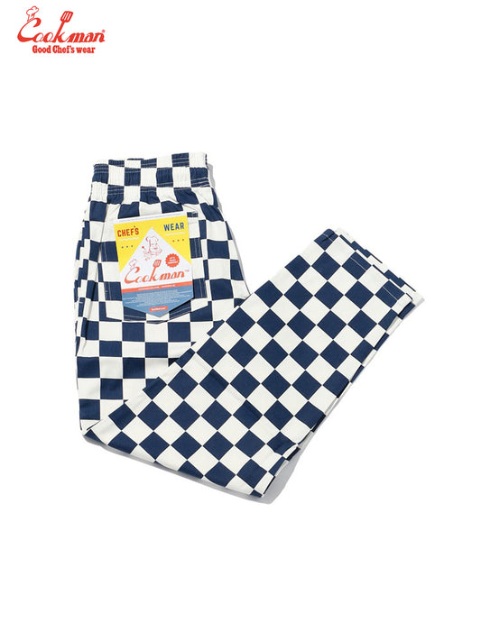 Chef Pants - Checker : Navy