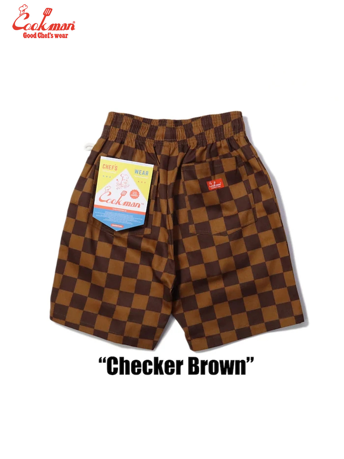 Chef Short Pants - Checker : Brown