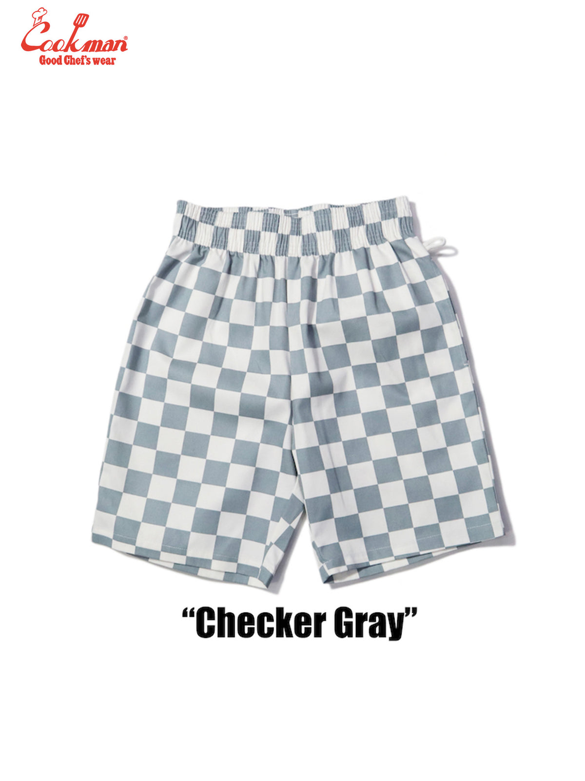 Chef Short Pants - Checker : Gray