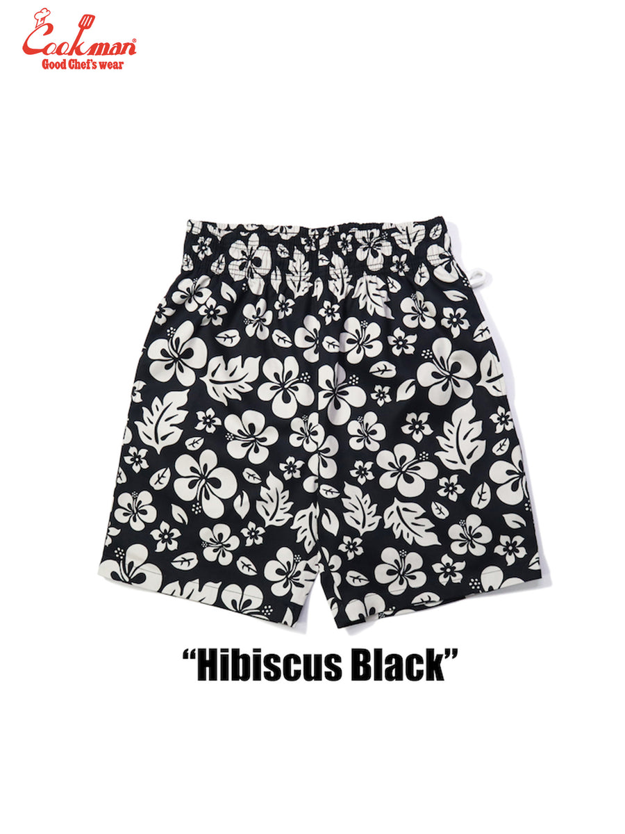 Chef Short Pants - Hibiscus : Black