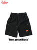 Chef Short Pants - Front pocket : Black