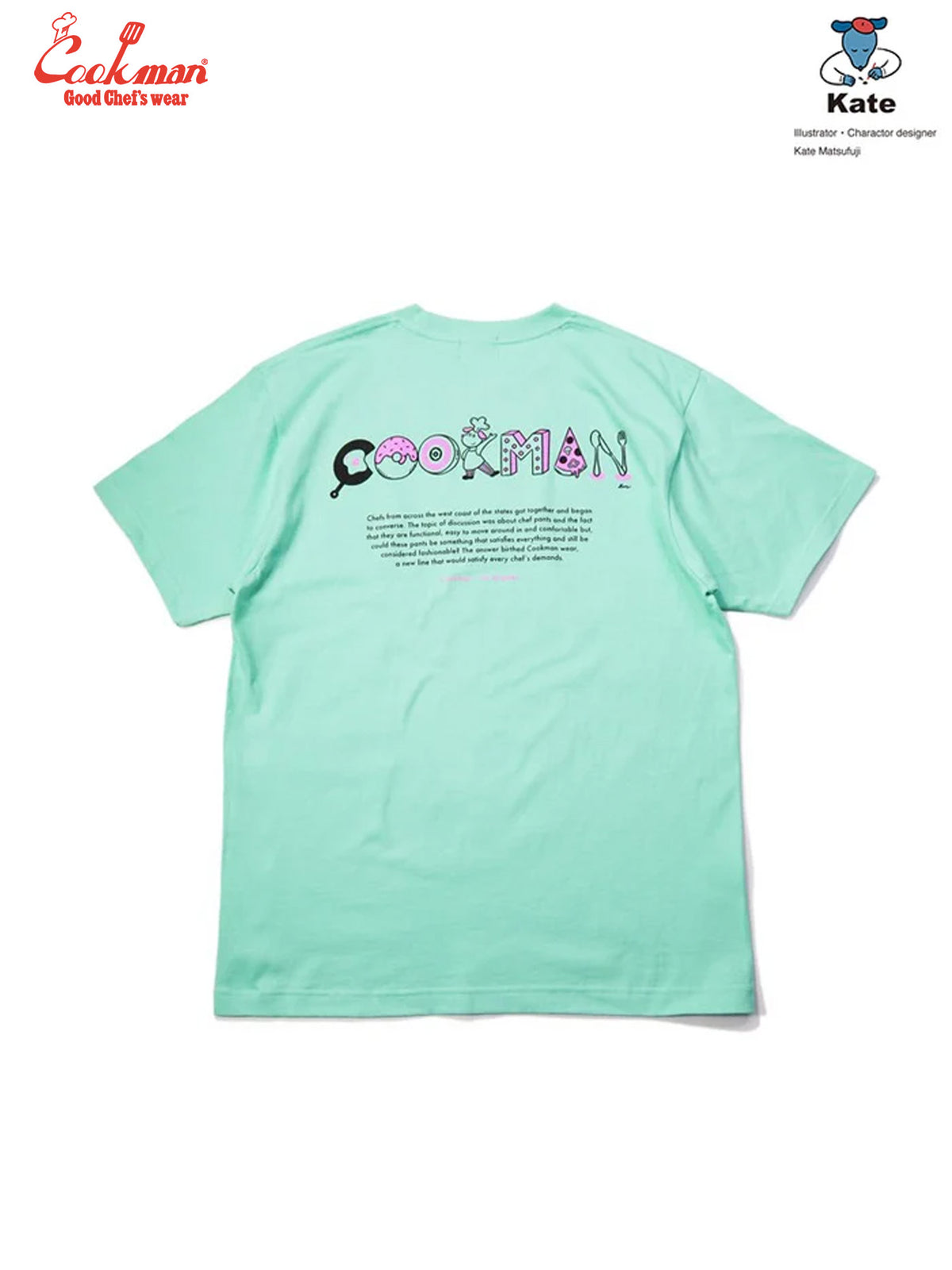 Tees -Kate Tasty Logo : Light Green