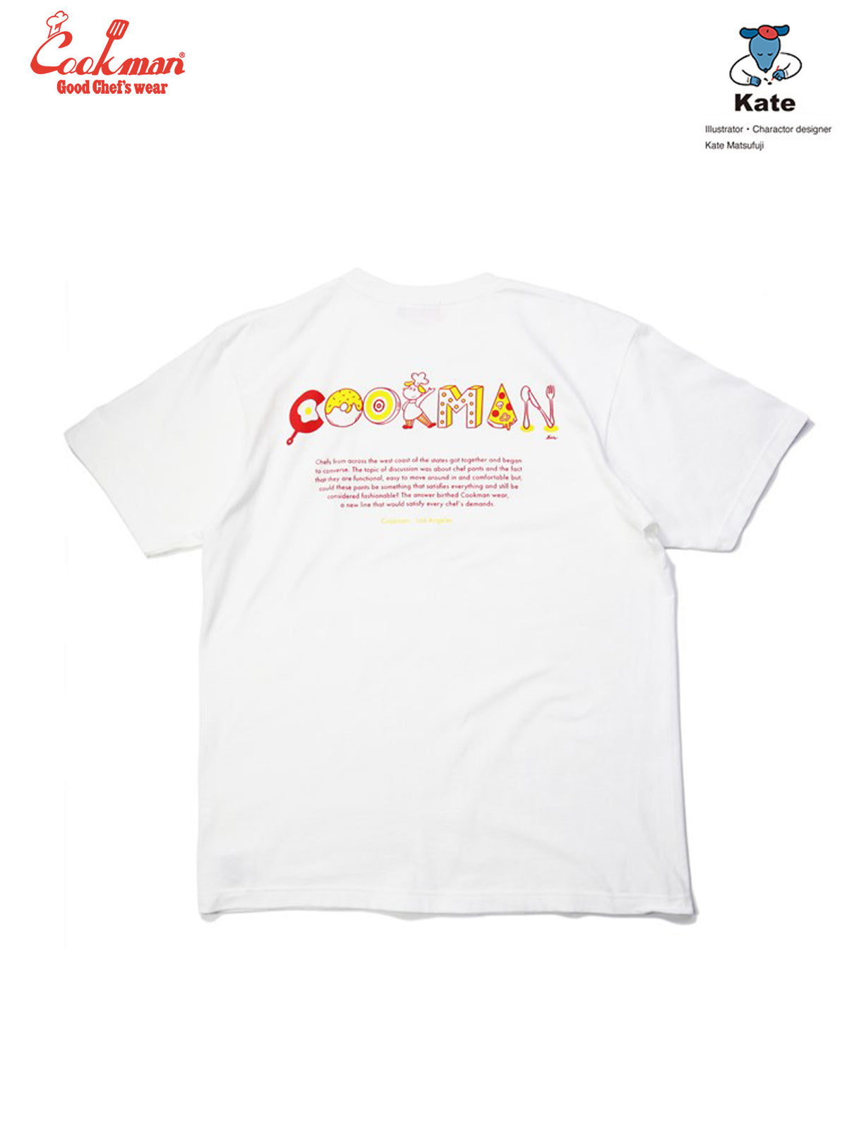 Tees -Kate Tasty Logo : White