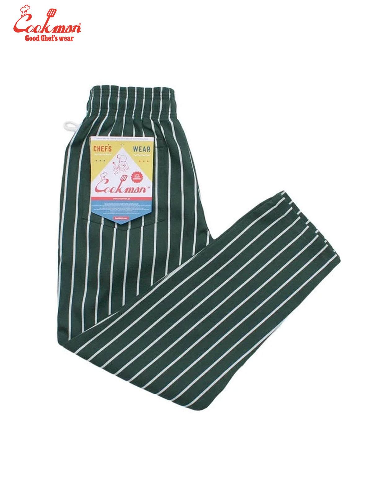 Chef Pants - Stripe : Dark Green