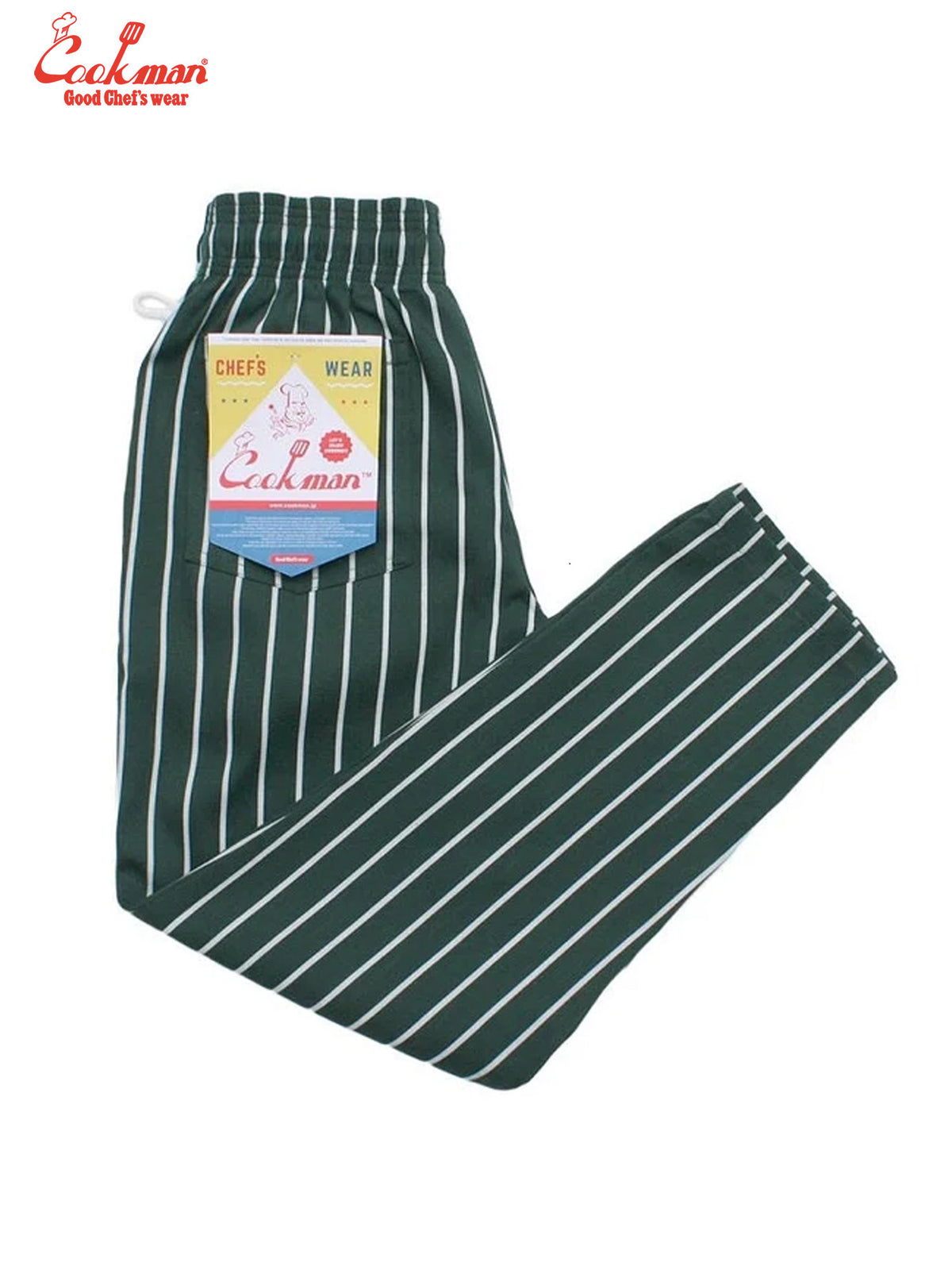 Chef Pants - Stripe : Dark Green
