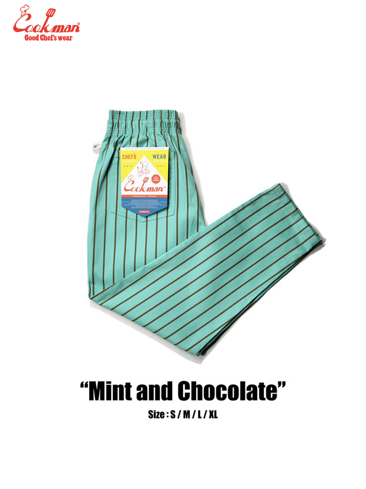 Chef Pants - Stripe : Mint x Chocolate
