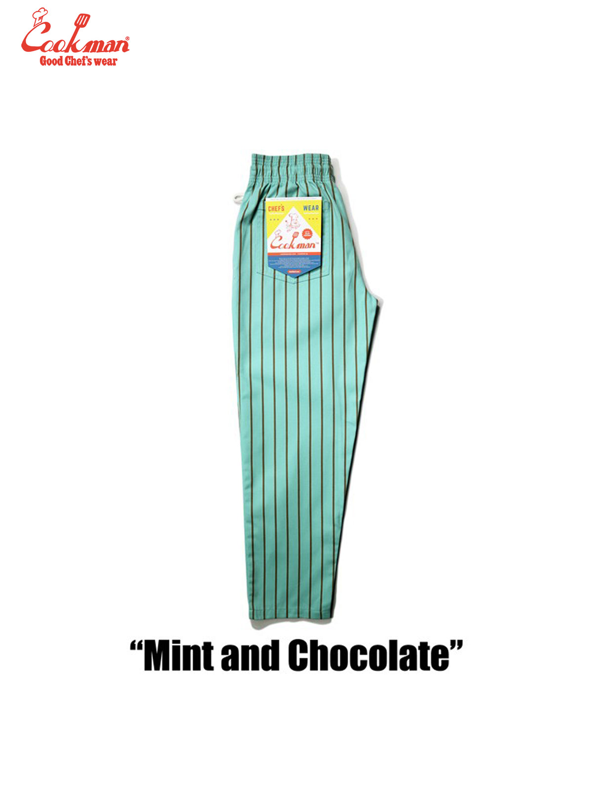 Chef Pants - Stripe : Mint x Chocolate