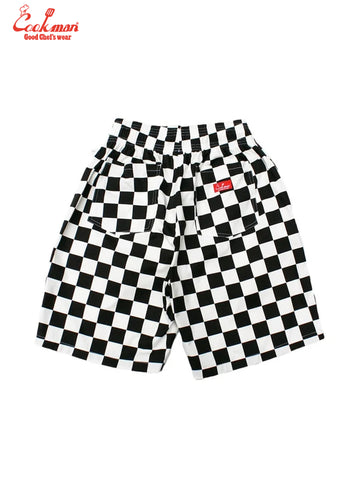 Chef Short Pants - Checker : Black