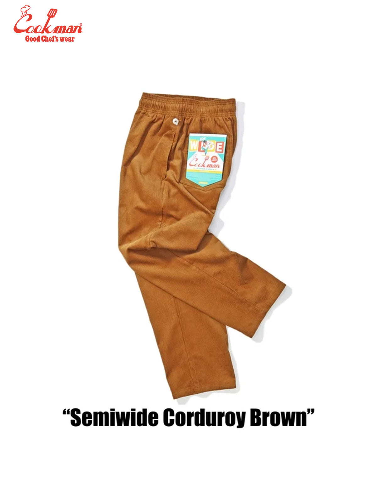 Chef Pants Semiwide- Corduroy : Brown