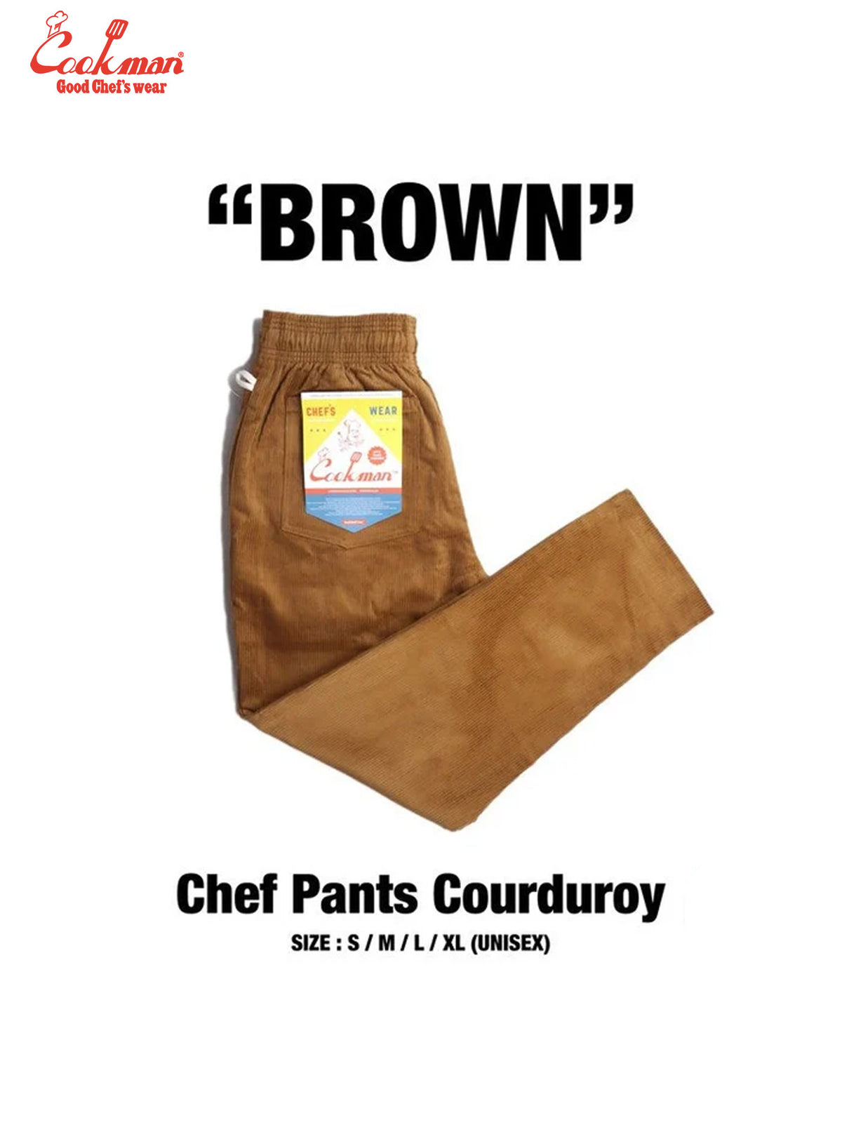 Chef Pants - Corduroy : Brown
