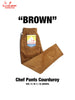 Chef Pants - Corduroy : Brown