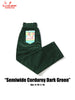 Chef Pants Semiwide- Corduroy : Dark Green