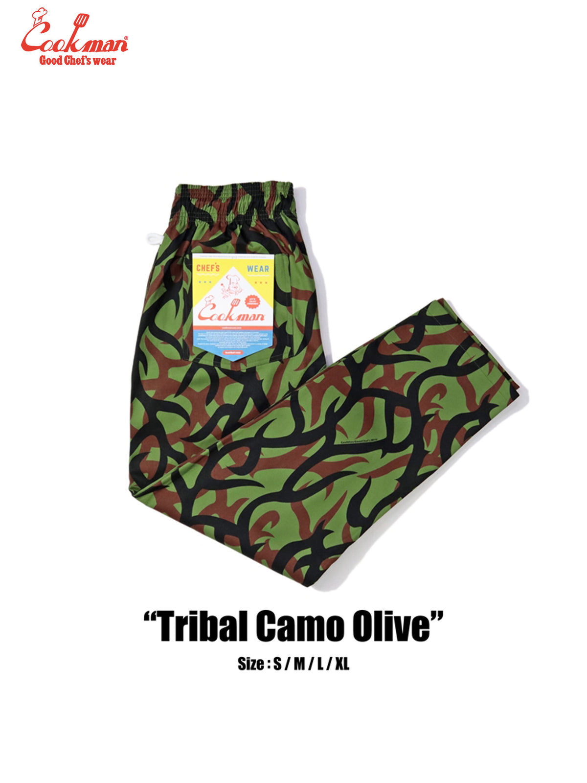 Chef Pants - Tribal Camo : Olive