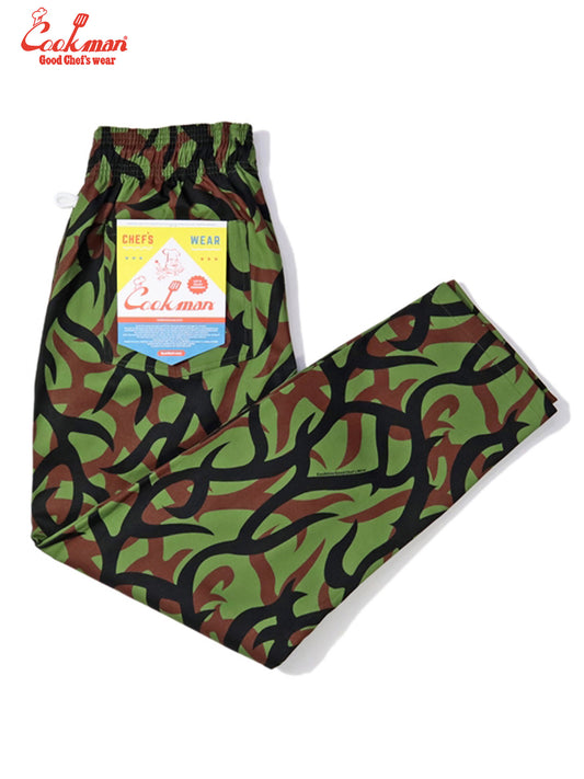 Chef Pants - Tribal Camo : Olive
