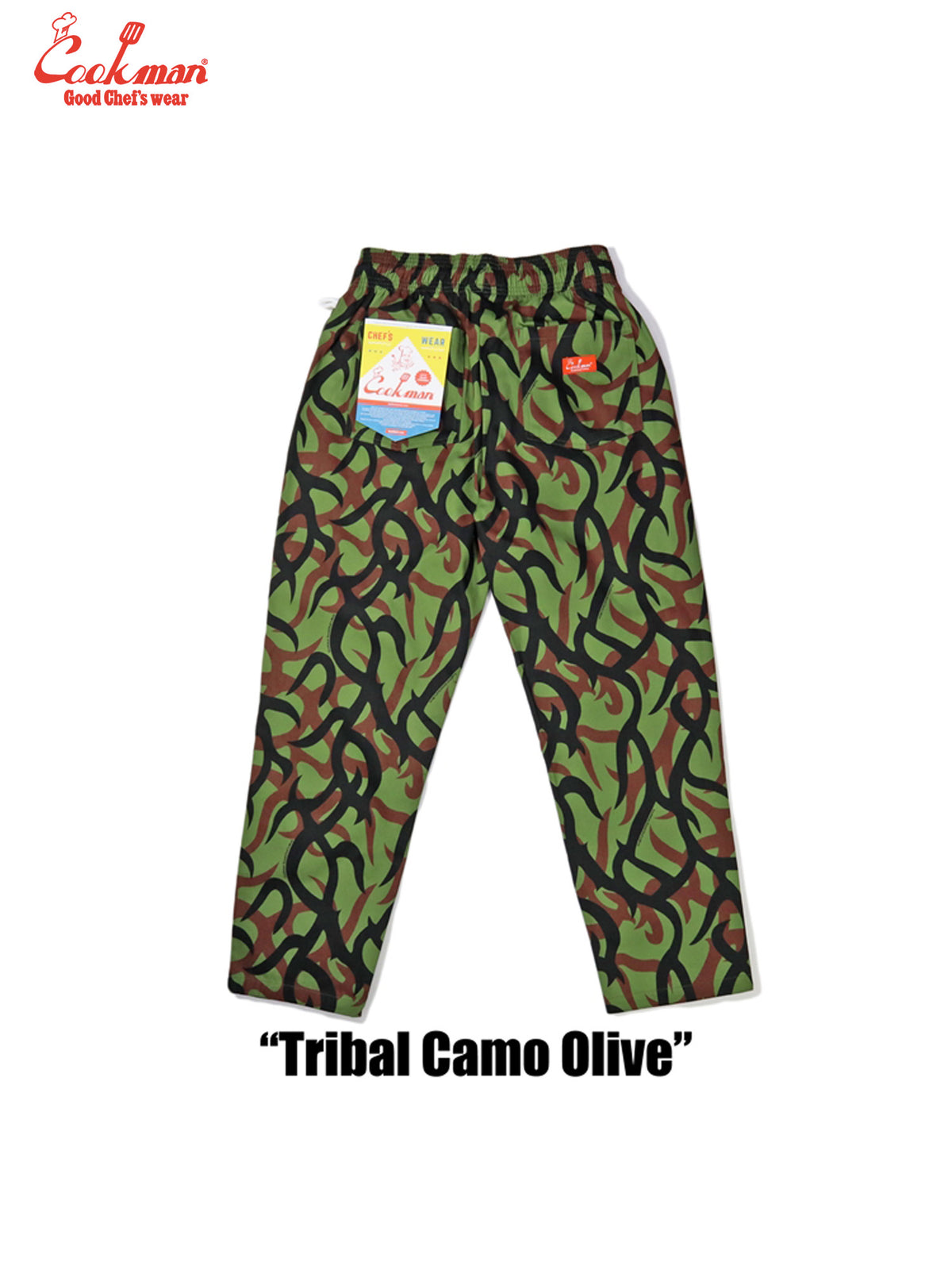 Chef Pants - Tribal Camo : Olive