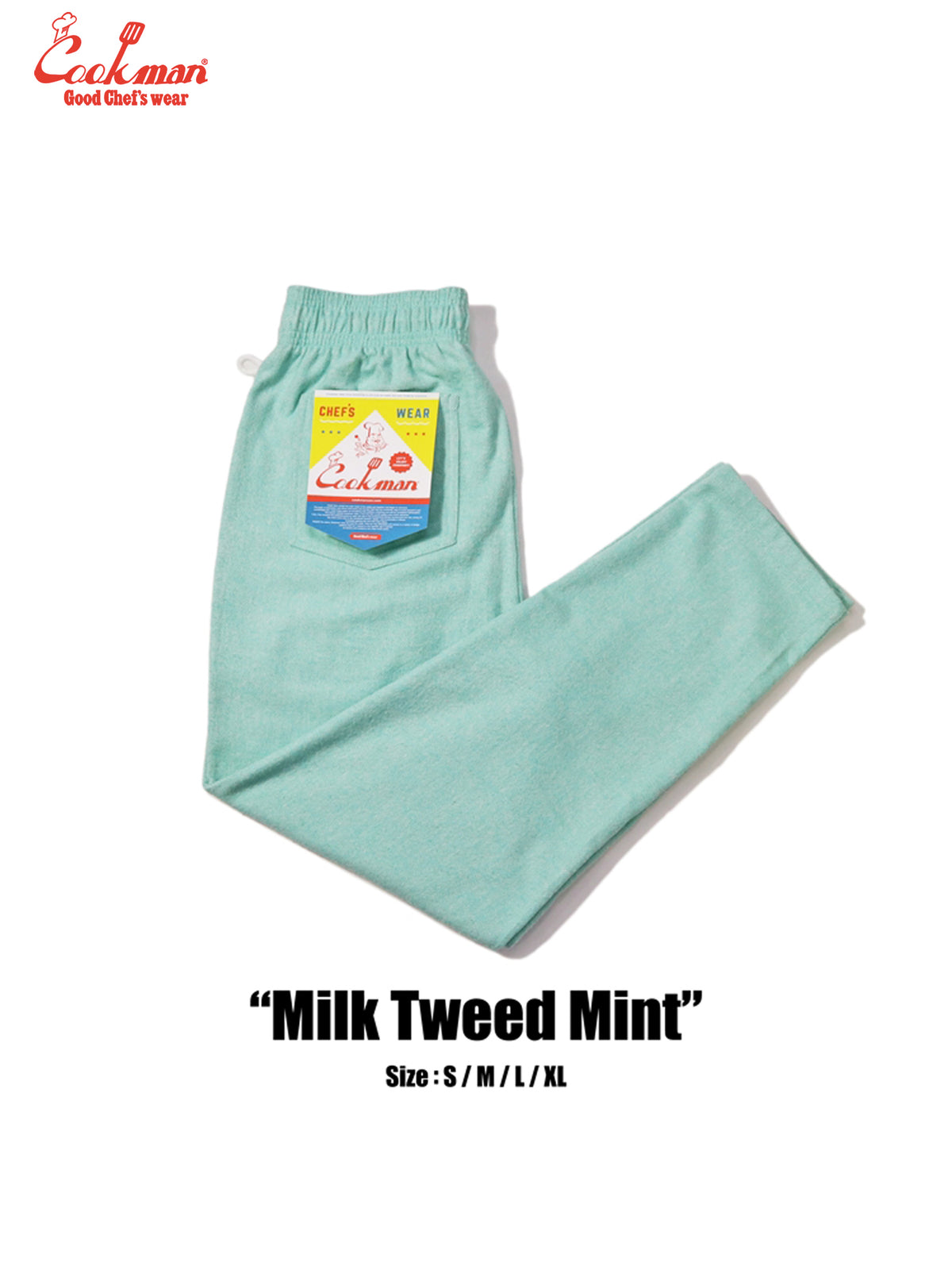 Chef Pants - Milk Tweed : Mint