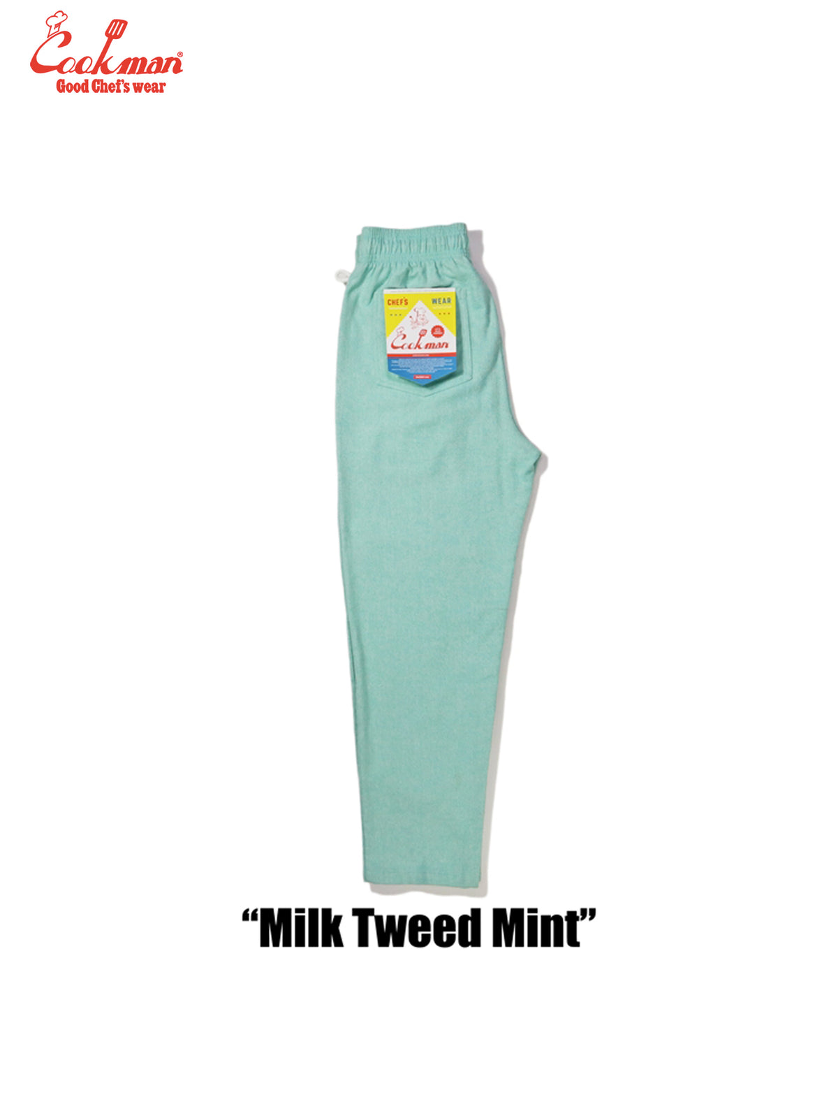 Chef Pants - Milk Tweed : Mint