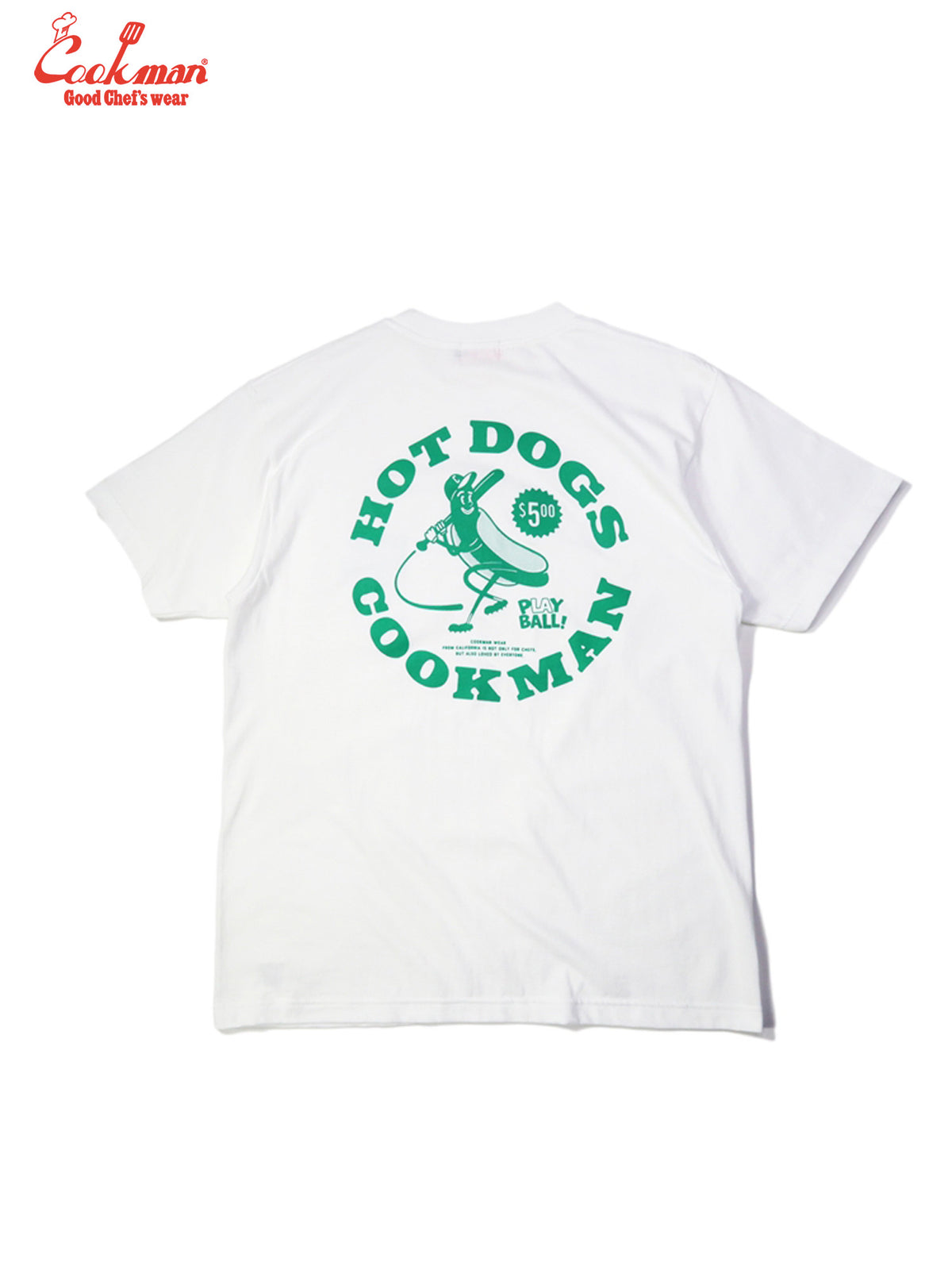 Tees - Hot Dog Hitter : White