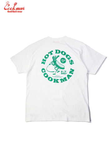 Tees - Hot Dog Hitter : White