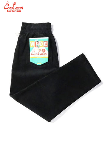 Chef Pants Semiwide- Corduroy : Black