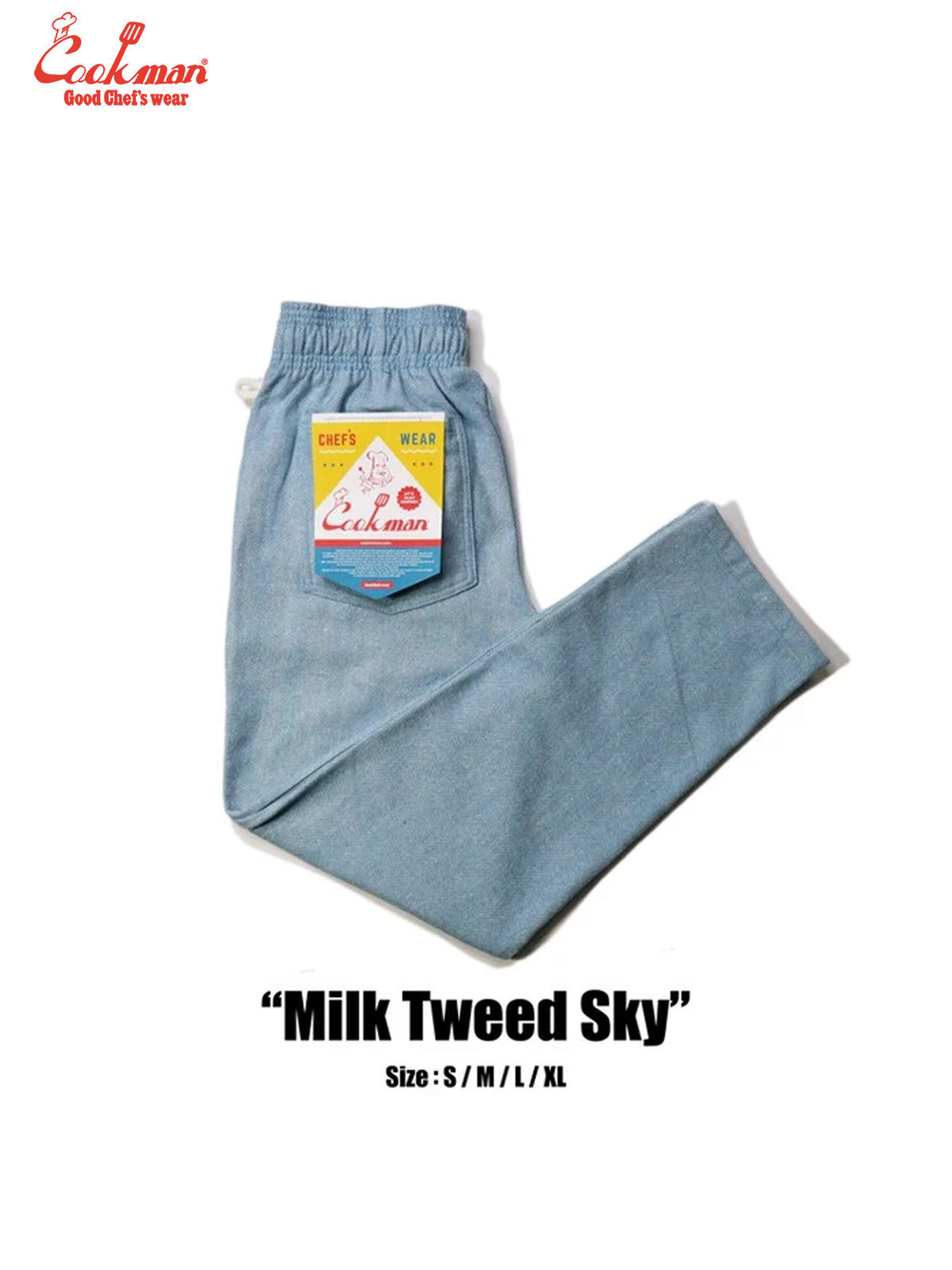Chef Pants - Milk Tweed : Sky