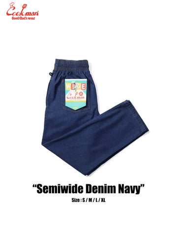 Chef Pants Semiwide- Denim : Navy
