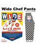 Wide Chef Pants - Checker : Black