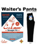 Waiter's Pants (stretch) - Black