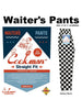 Waiter's Pants (stretch) - Checker : Black