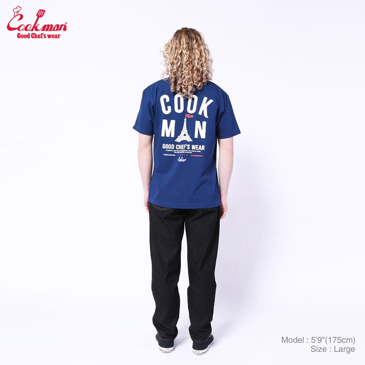 Cookman Tees - Eiffel Tower : Bleu Marine