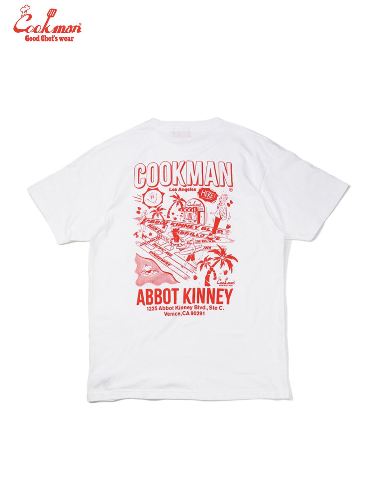 Tees - Abbot Kinney Street : White