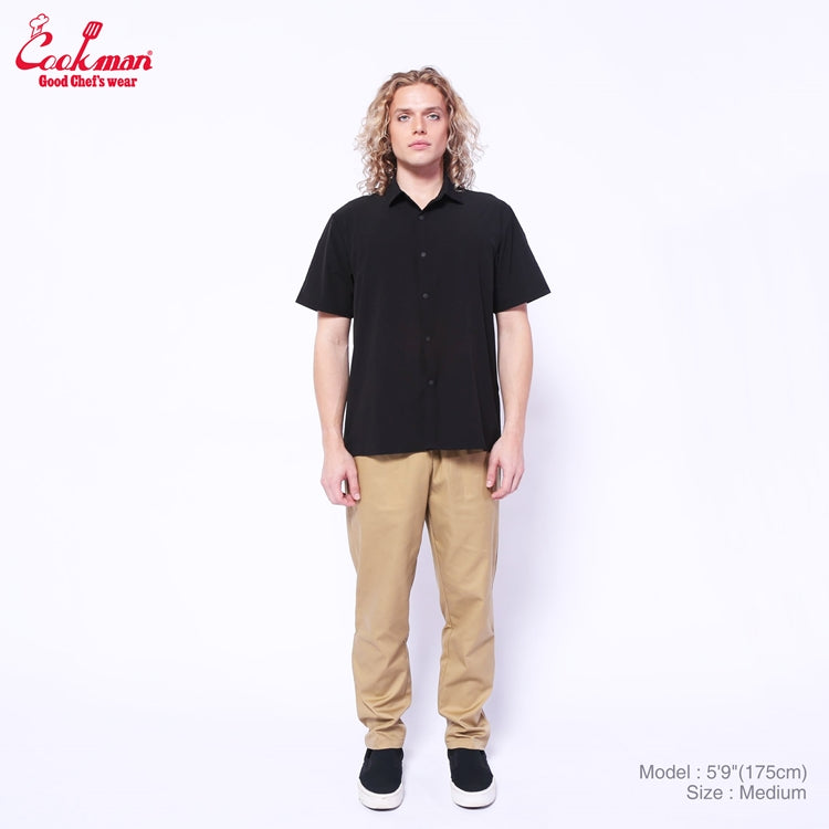 Cookman Work Shirts Short Sleeve Light - Black