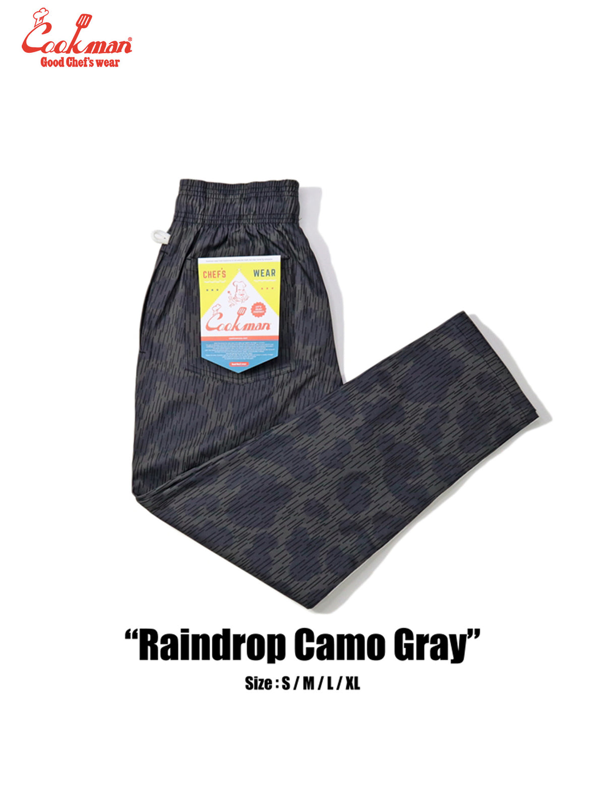Chef Pants - Raindrop Camo : Gray