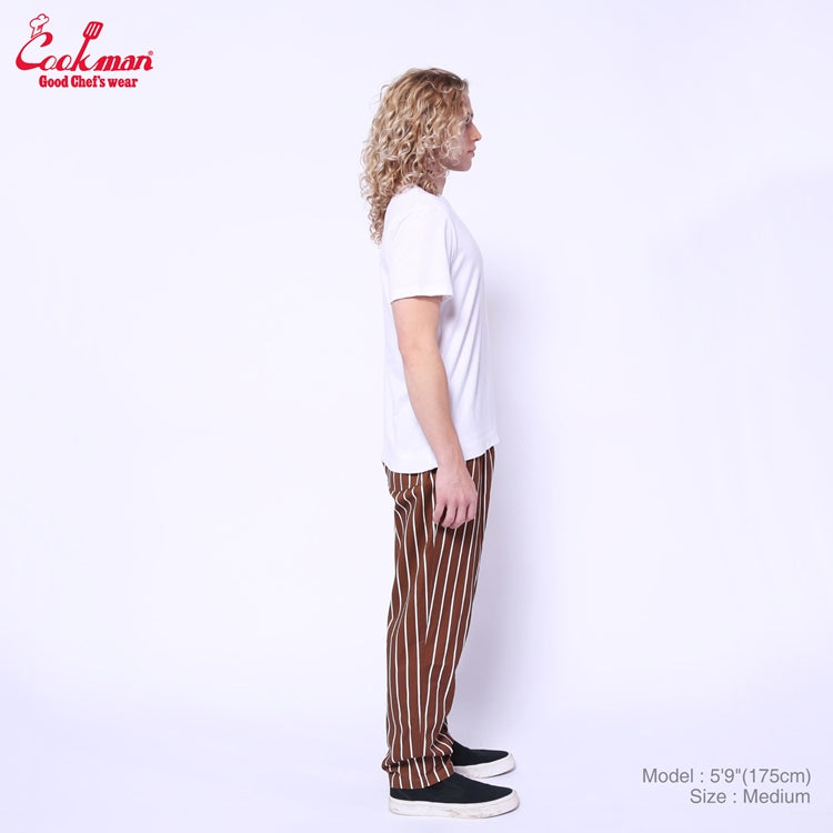 Cookman Chef Pants - Stripe : Sequoia Brown