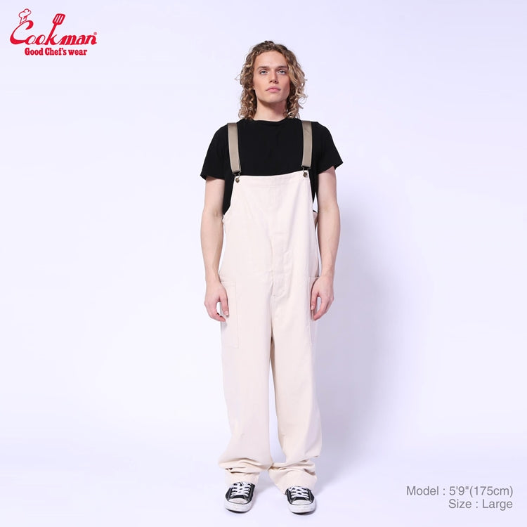 Cookman Fisherman's Bib Overall - Denim : Natural