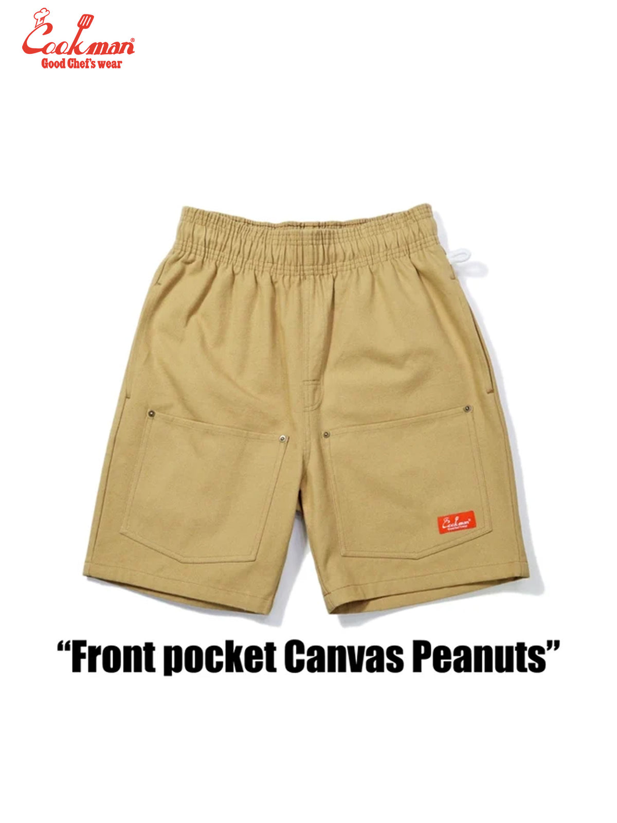 Chef Short Pants  Front pocket - Canvas Peanuts