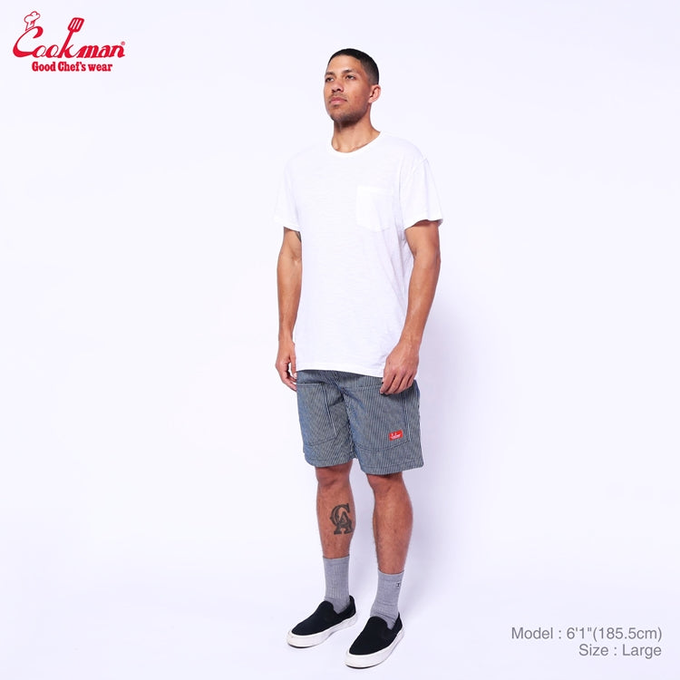 Cookman Chef Short Pants Front Pocket - Hickory : Navy