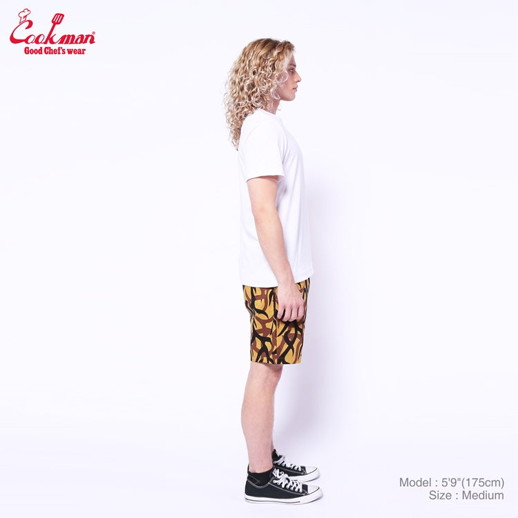 Cookman Chef Short Pants - Tribal Camo : Beige