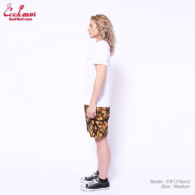 Cookman Chef Short Pants - Tribal Camo : Beige