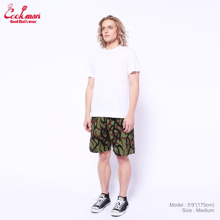 Cookman Chef Short Pants - Tribal Camo : Olive